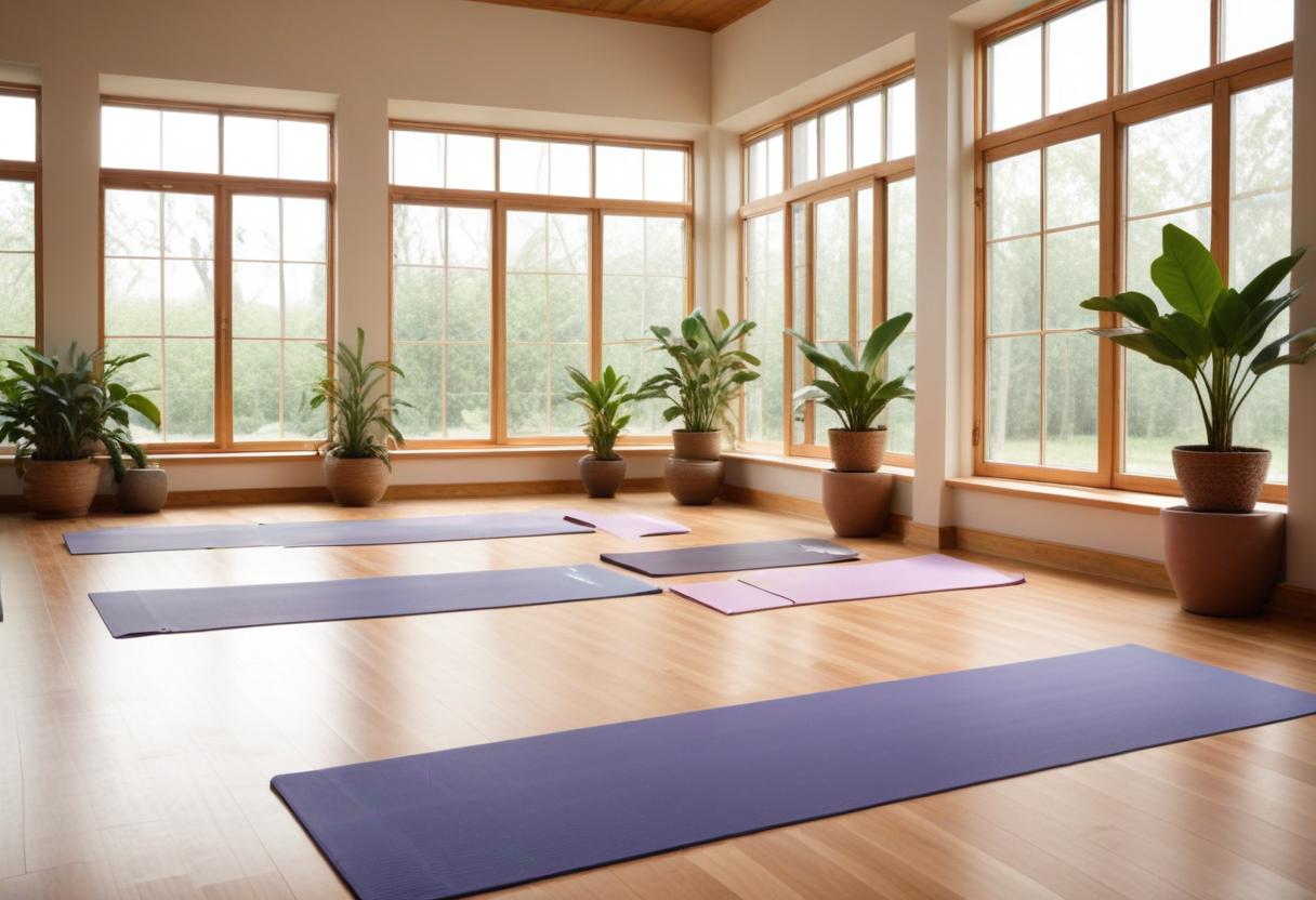 Hitta din perfekta yogamatta för en avkopplande träning illustration